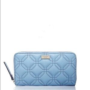 NWOT sky blue Kate Spade wallet